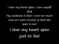 papa roach - scars acoustic lyrics