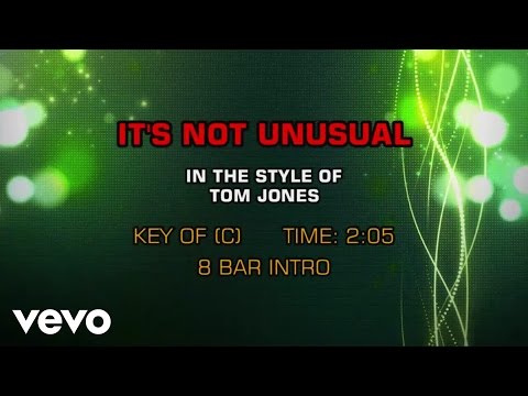 Tom Jones - It's Not Unusual (Karaoke) - UCQHthJbbEt6osR39NsST13g