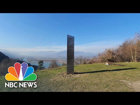 Mysterious Monolith Appears On Romanian Hillside | NBC News NOW