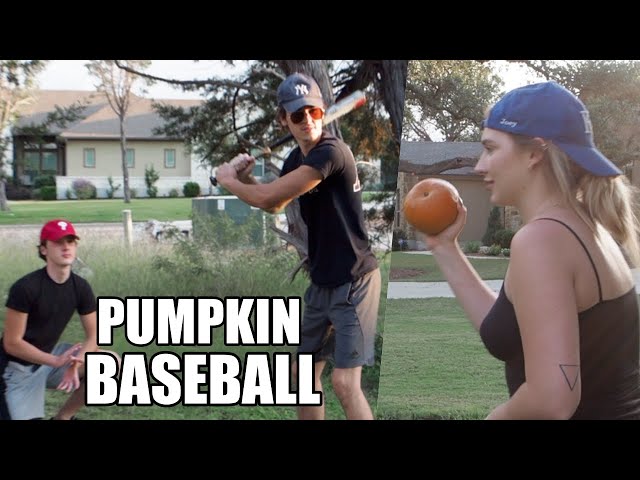 Get in the Fall Spirit with a Baseball Pumpkin Stencil