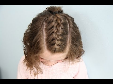 Single French {Braid} Back | Short Hair | Cute Girls Hairstyles - UC2LgZ_4GzSFQS-3a87_Jc6w