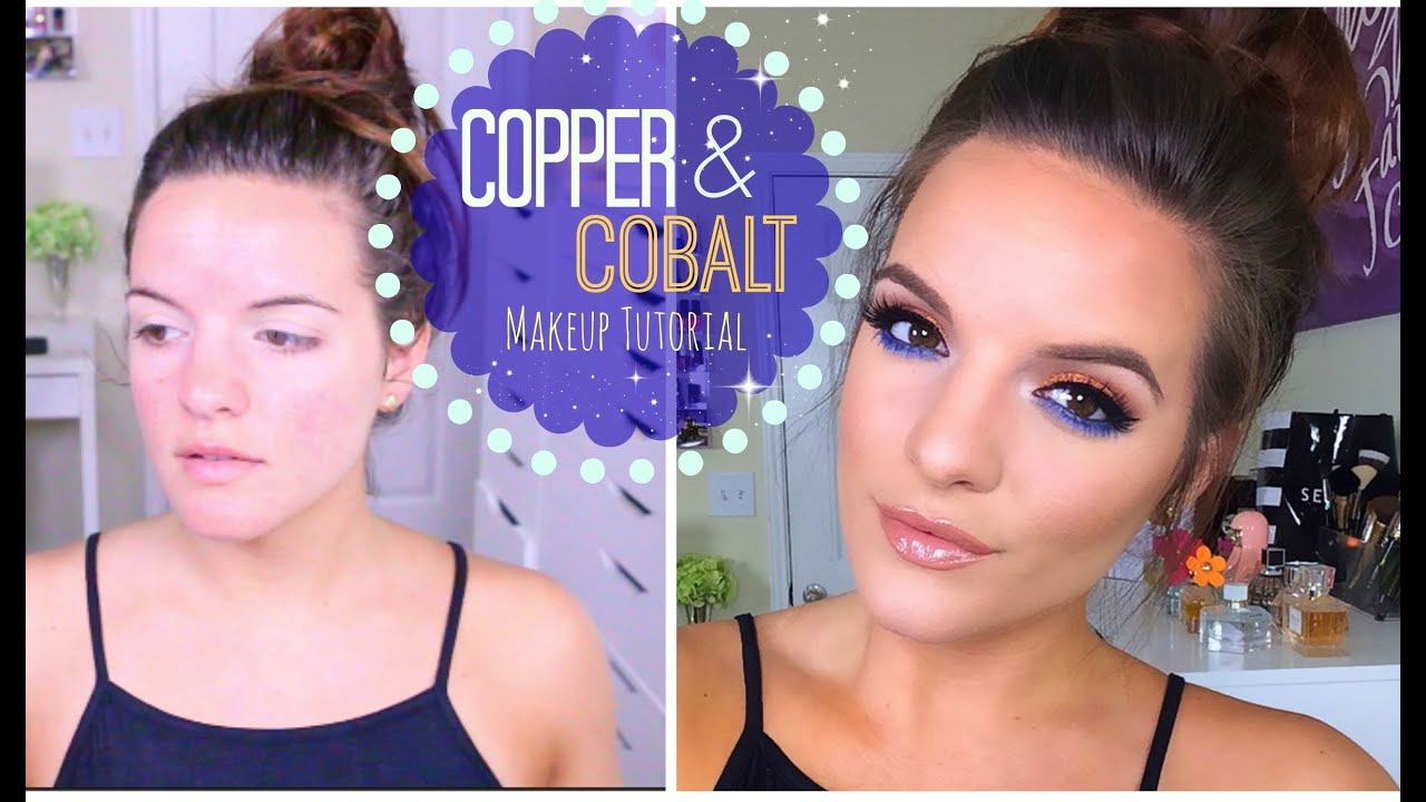 Copper Cobalt Blue Makeup Tutorial AudioManialt