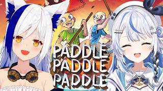 【初コラボ】今注目の2人に試練🔥 『ガチ協力ゲーム🚣』クリアなるか！？【パドルパドルパドる/#蒼宮よづり #汐空なみり】