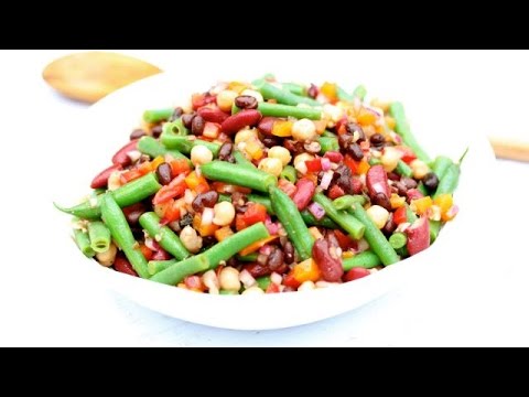Healthy Four Bean Salad | Clean & Delicious - UCj0V0aG4LcdHmdPJ7aTtSCQ