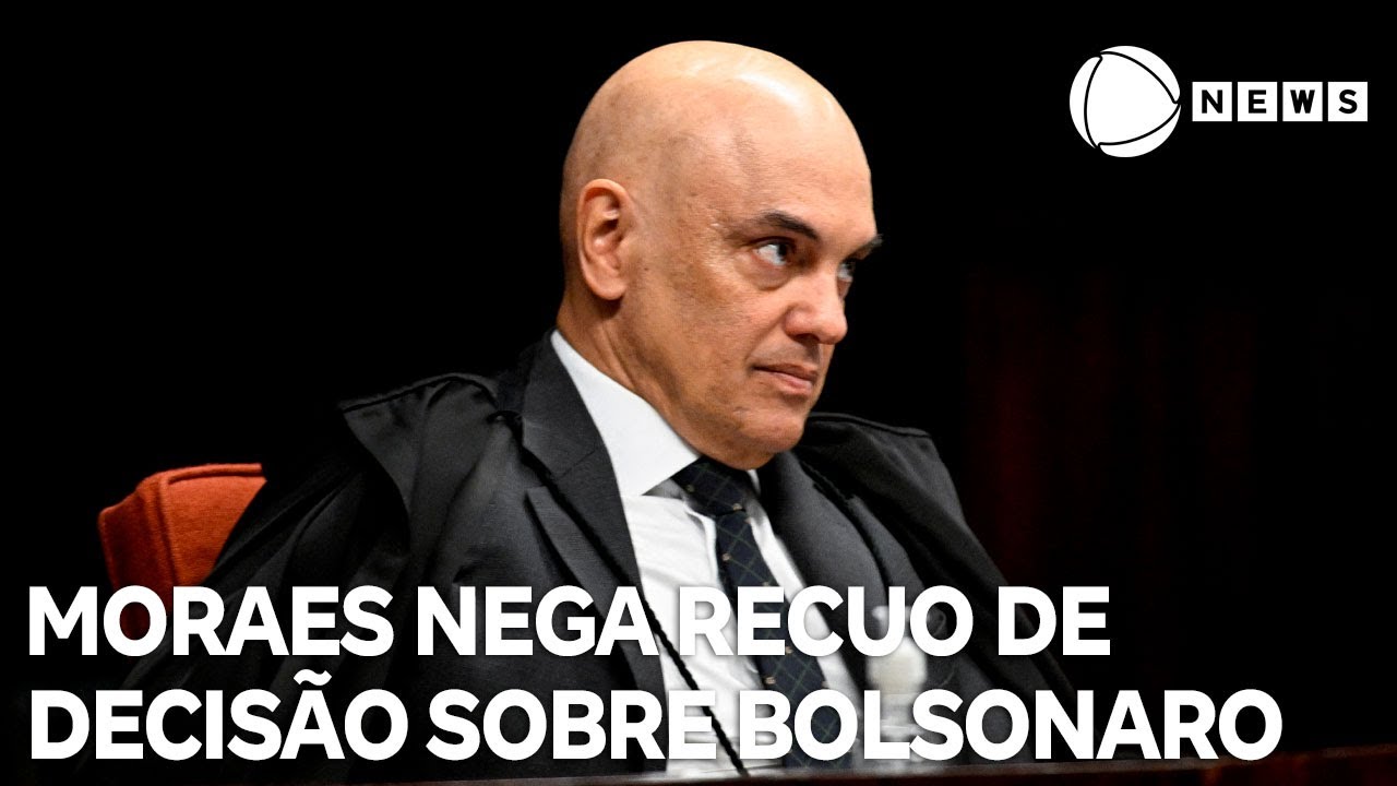 Moraes nega recuo de decisão sobre Bolsonaro em entrevista a jornal americano