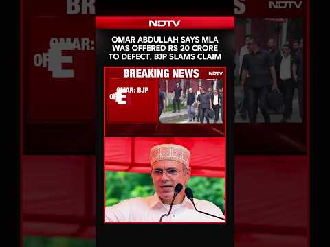 Omar Abdullah Says MLA Was Offered Rs 20 Crore To Defect, BJP Slams Claim