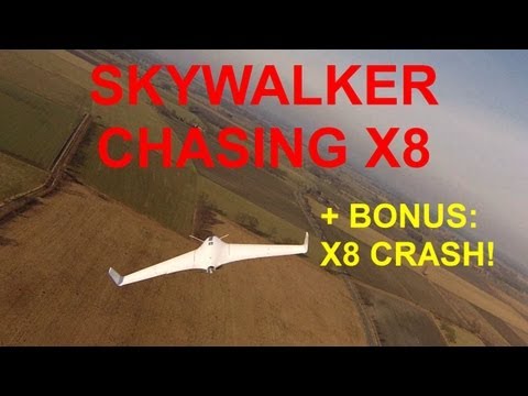 Skywalker X8 & Skywalker 168 FPV Formation Flying +X8 Crash - UCrP2YXnxHIGYmPf9QL9QcGw