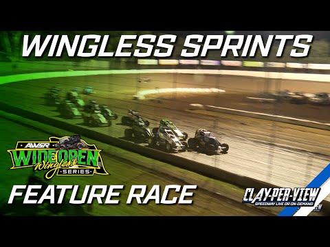 Wingless Sprints | WOW Series - Simpson - 14th Feb 2025 | Clay-Per-View - dirt track racing video image