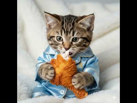 Caution, Crispy Satisfaction & Cutest Thumbs🍗 Up🍗 ahead😹🍗💥🍗🍗ASMR