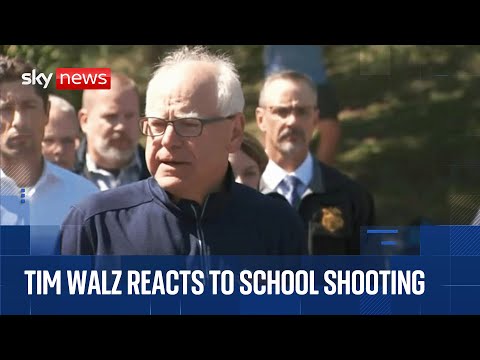 Tim Walz speaks as suspected gunman in Minneapolis school attack named