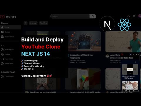 Next.js 14. Build and deploy a YouTube clone