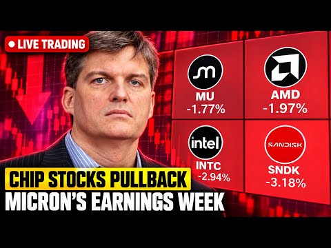 Nasdaq Pullback 🚨Micron Earnings Week, Hormuz Deal Rejected | Live Trading Stock Market Today