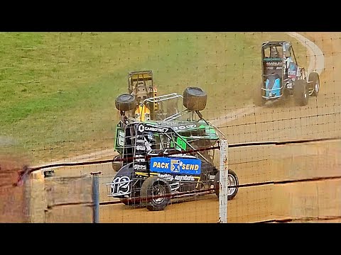 Kihikihi Speedway - 70th Anniversary Meeting Night 1 TQ Midgets - 29/11/24 - dirt track racing video image