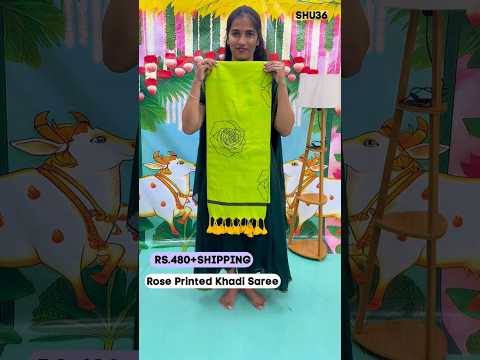 🔥HOT DEAL🔥 – Khadi Flower Saree || Only ₹480 || Order-8148863854 || #shivayamsilks #khadi