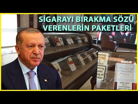 Cumhurbaşkanı Erdoğan'ın Topladığı Sigara Paketleri Sergileniyor