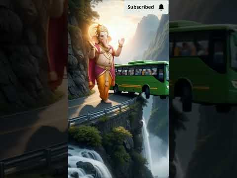 🙏 गणेश जी ने बचाई बस को खाई में गिरने से 😱#GaneshJi #Chamatkar #trendingshorts
