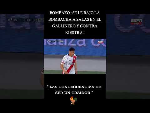 SE LE BAJO LA BOMBACHA A SALAS EN EL GALLINERO ! #parati #foryou #riverplate #salas #futbol