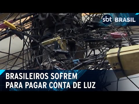 60% das famílias das classes D e E estão com atraso no pagamento de energia | SBT Brasil (03/06/24)