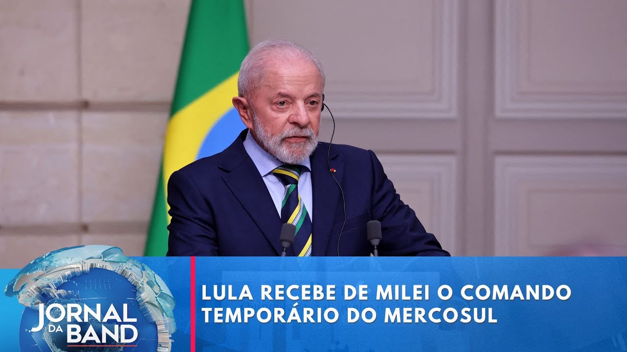 Lula recebe de Milei o comando temporário do Mercosul | Jornal da Band