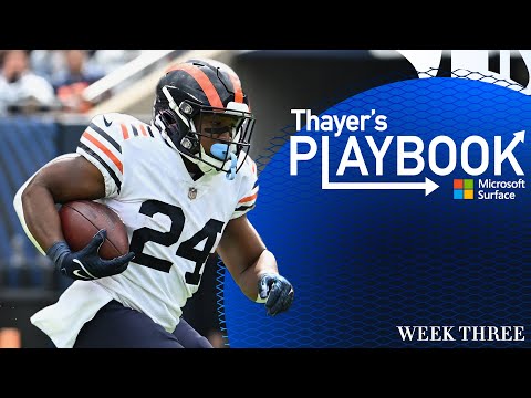 Khalil Herbert's run blocking vs. Texans | Thayer's Playbook | Chicago Bears video clip