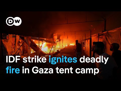 Gaza: IDF strike kills at least 4 people sheltering in hospital camp, sparks fire injuring dozens