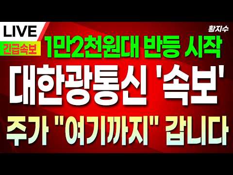 [대한광통신 주가전망] [긴급] 8월 <strong>24일</strong> (월) 주가 분석, 1만2천원대 반등 시작! 주가 "여기까지" 갑니다 #대한광통신전망