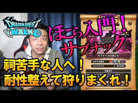 【ドラクエウォーク161】全国ランキング304位による今から始めるほこら入門！サブナック編！パーティ、装備を整えれば全然余裕！倒しまくって熟練度を上げよう！