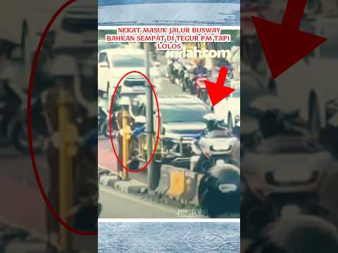 di tegur PM tapi tetap menggunakan jalur busway #tni #tniindonesia #bravo