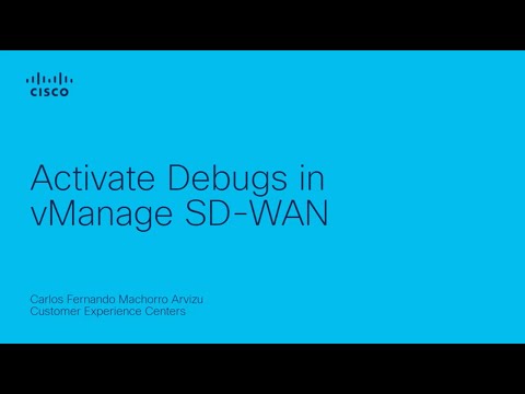 Activate Debugs in vManage