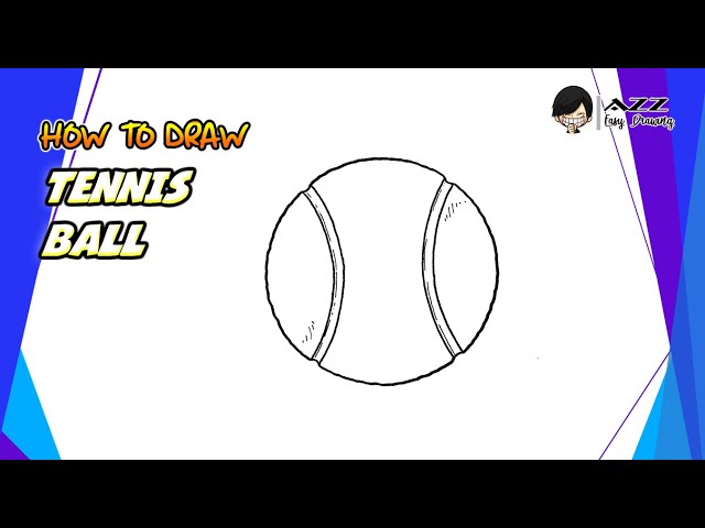 How To Draw A Tennis Ball Step By Step?