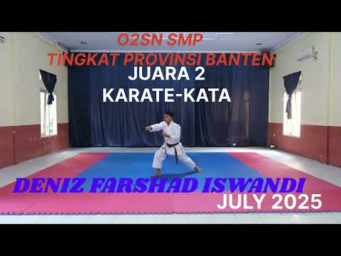 DD, Juara 2 O2SN SMP cabor KARATE tingkat PROVINSI Banten, Online July 2025