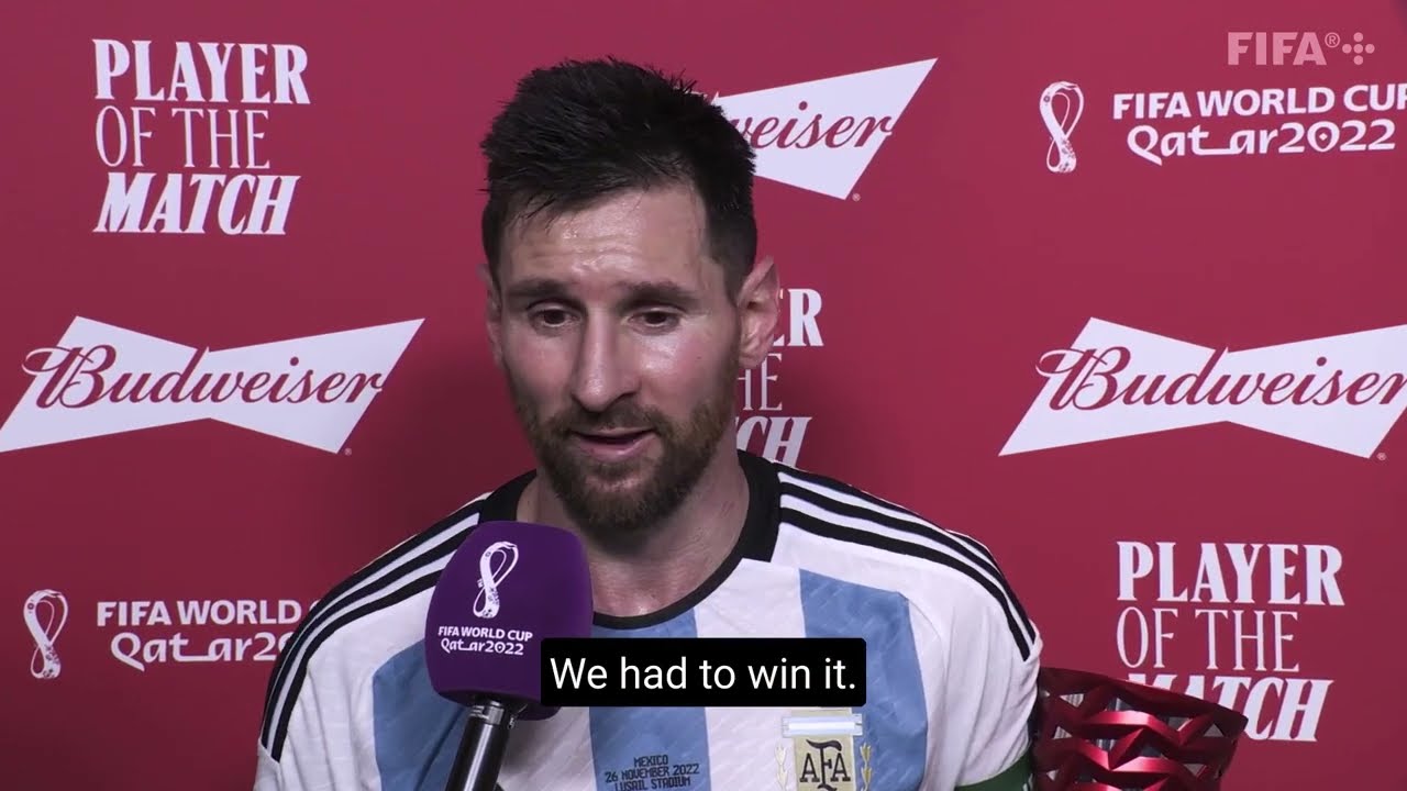 Argentina v Mexico | @Budweiser Player of the Match – Lionel Messi | #FIFAWorldCup