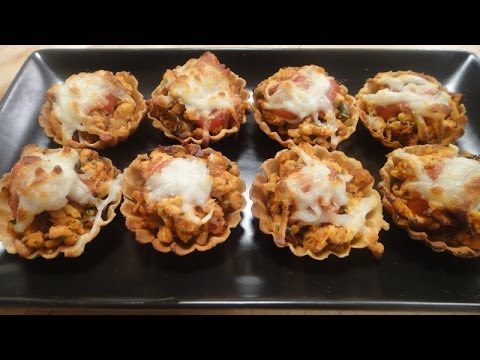 Baked Chicken Tarts | Sanjeev Kapoor Khazana - UCmoX4QULJ9MB00xW4coMiOw