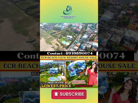 ECR Uthandi Beach Side Plot for Sale / Resort House For Sale | Swimmingpool | Low Price | #ecr