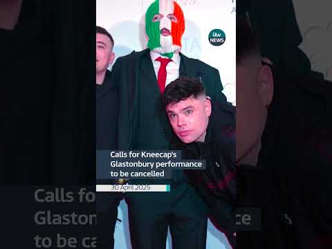 Calls for Kneecap's Glastonbury performance to be cancelled | ITV News  #itvnews