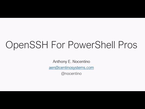 OpenSSH for PowerShell Pros