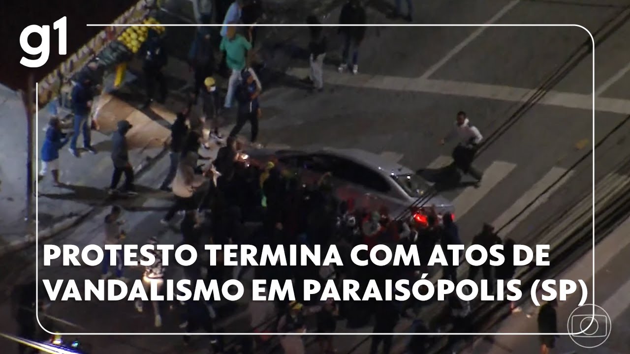 Protesto pela morte de uma pessoa termina com séries de ataques e atos de vandalismo em Paraisópolis