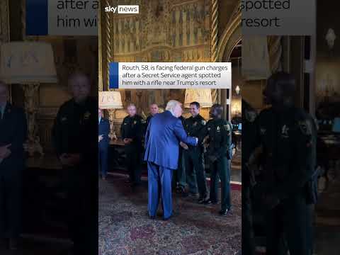 Trump meets officers who arrested assassination suspect