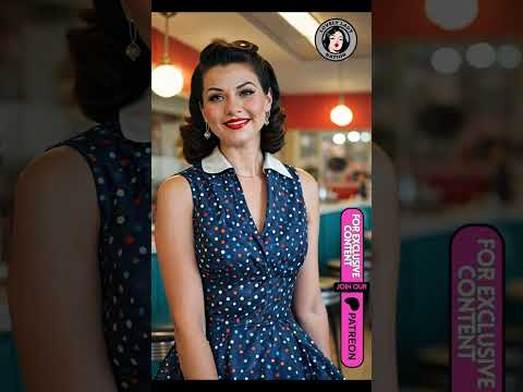 Brunette rockabilly ladies dress Vol.2 VIDEO SLIDESHOW #rockabilly #brunetterockabilly #ginger