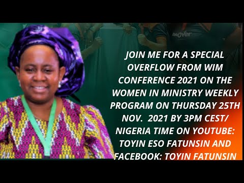 WOMEN IN MINISTRY WEEKLY PROGRAM 25/11/2021 - TAKE OVER (TAKE POSSESION PART 2)(