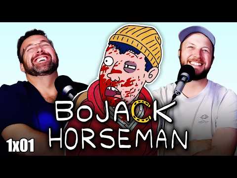 BOJACK HORSEMAN 1x01 Reaction! THE BOJACK HORSEMAN STORY: CHAPTER ONE* (First Time Watching)