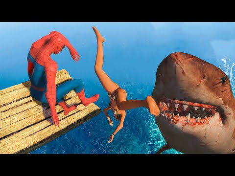 GTA 5 Crazy Ragdolls | SPIDERMAN Jumps/Fails (Best Funny Moments)