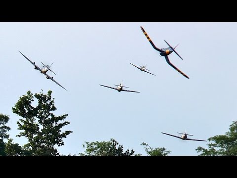 Austrian WWII Fighters Flight ⑦ (FPV with two onboard cams) - UC1QF2Z_FyZTRpr9GSWRoxrA