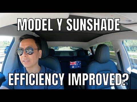 Silver Coated Model Y Glass Roof Sunshade | Can it improve efficiency?