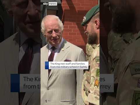 King Charles jokes he is glad to be 'let out of my cage'