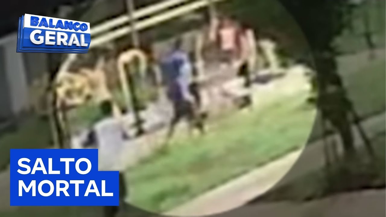 Homem morre ao tentar fazer salto mortal em praça TV Online Homem morre ao tentar fazer salto mortal em praça