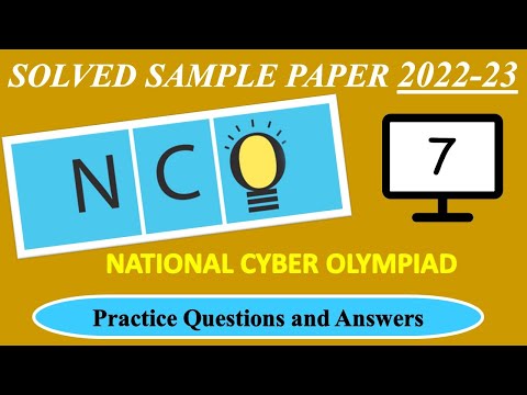 CLASS - 7 | NCO 2022-23 | National Cyber Olympiad Exam | Solved Sample Paper | Olympiad Preparation