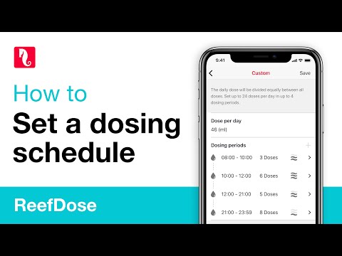 How to set a ReefDose automated schedule