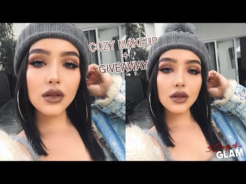 COZY MATTE MAKEUP TUTORIAL | 5 Days of Glam Giveaways - UCEZtkE45zjun9zROKtcqOcQ