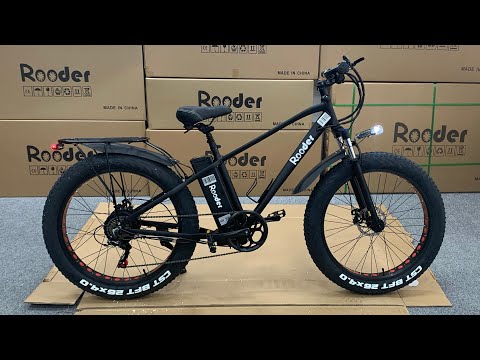 Rooder electric bike r809-s2 with 48v 750w 20ah 45-70km rang unboxing